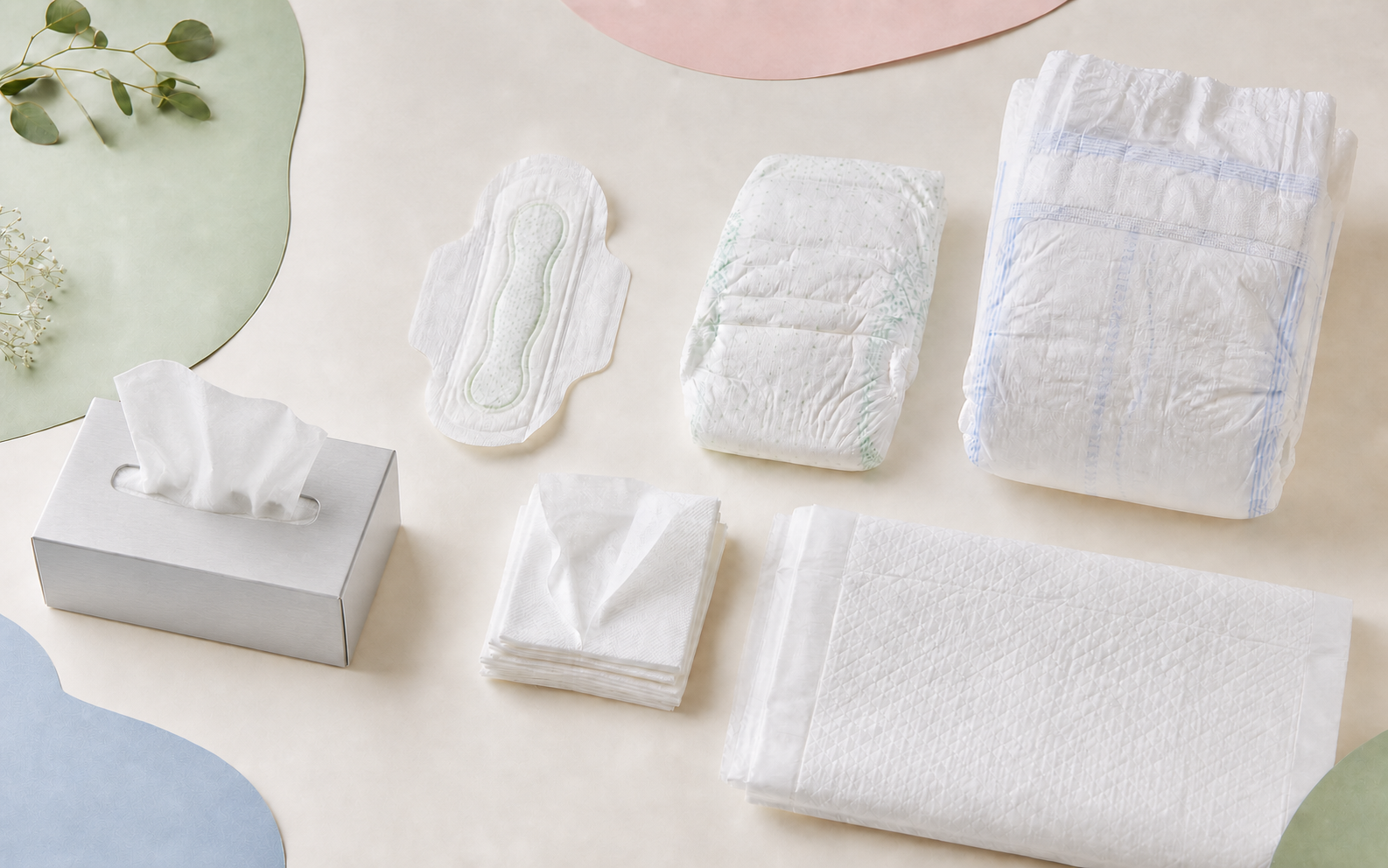 Tendry sanitary napkin, diapers, wet wipes, underpad and tissue paper collection